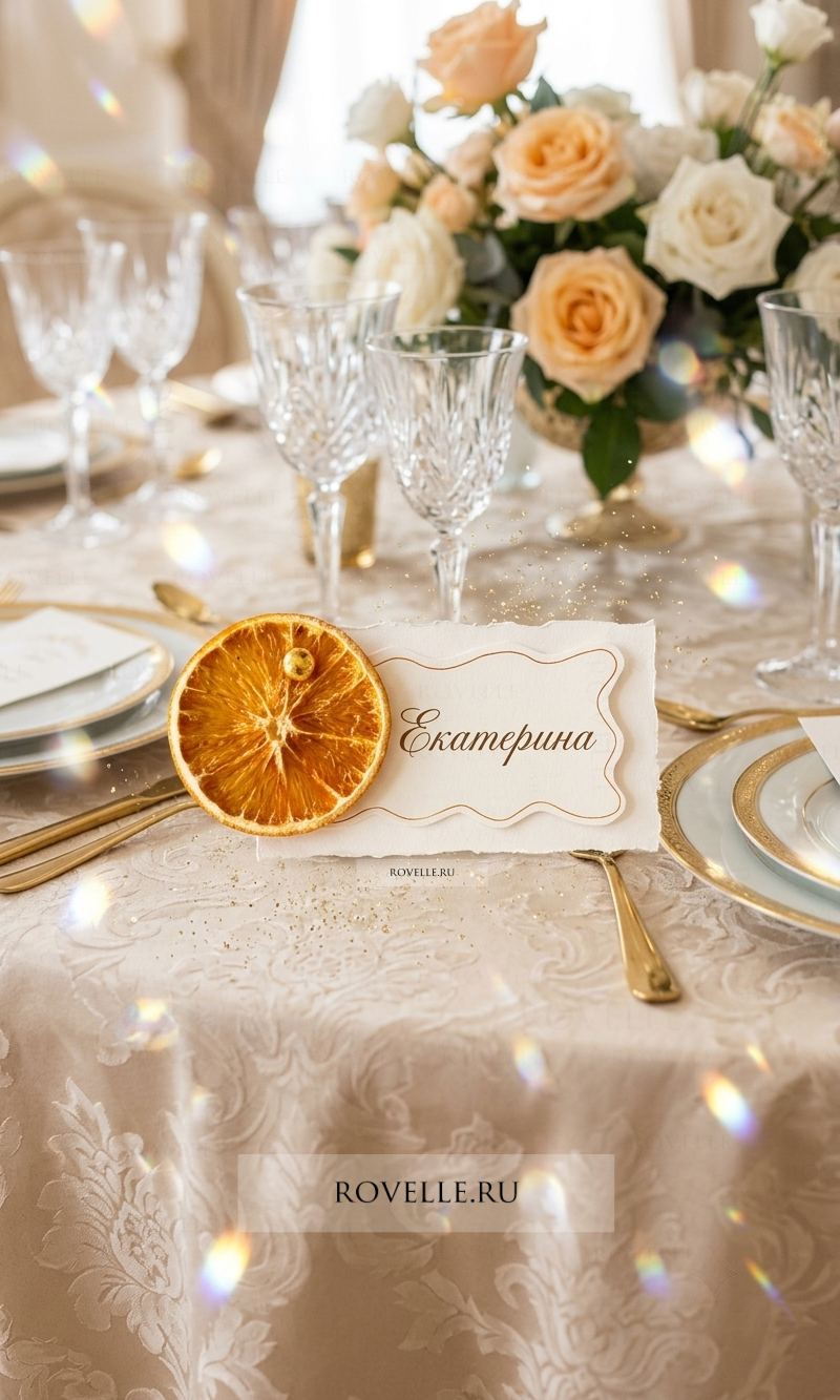 Карточки рассадки гостей с лимонами 260713-00142711